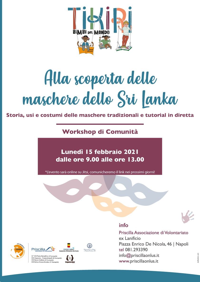 Workshop di comunità "Alla scoperta delle maschere dello Sri Lanka"