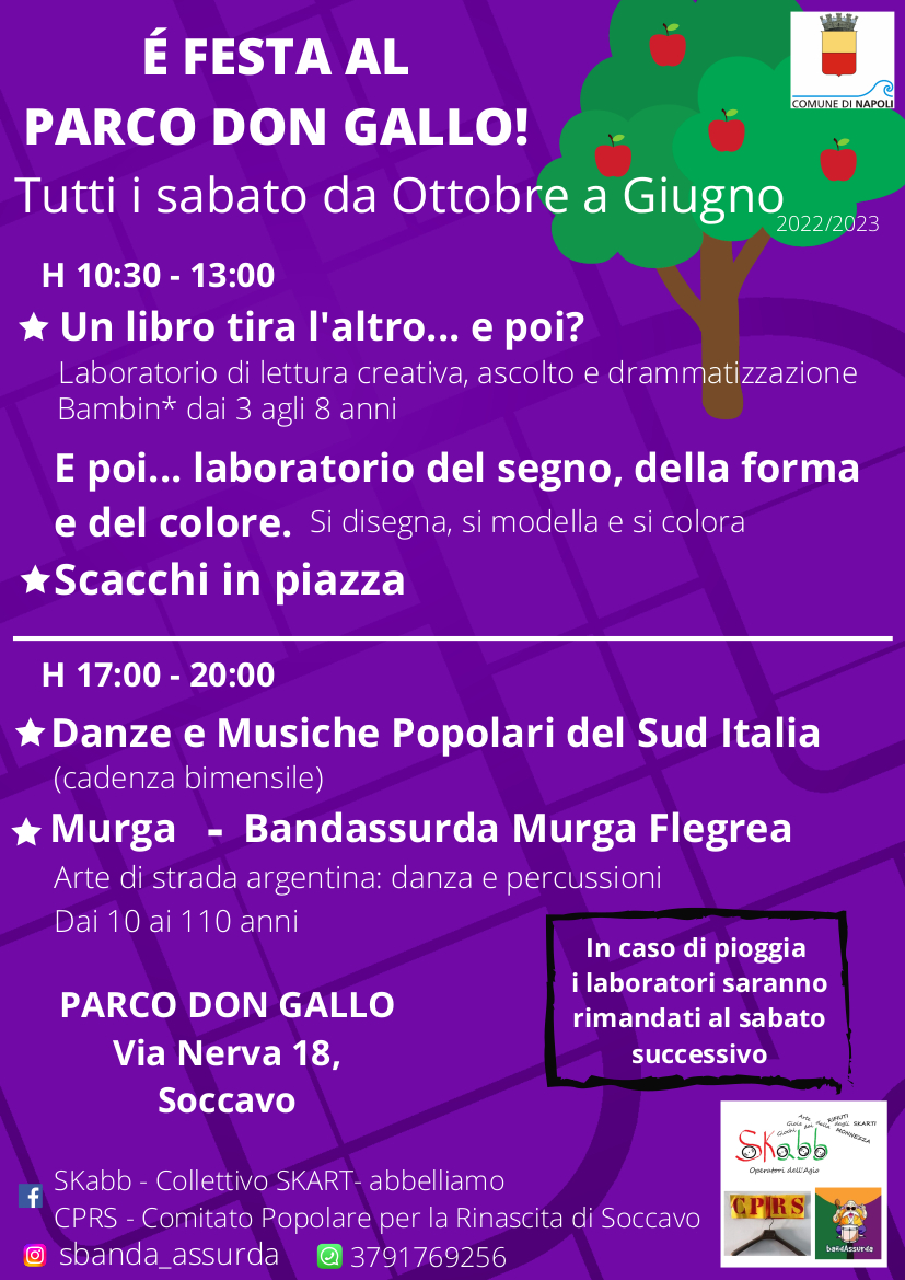 Locandina dell'iniziativa