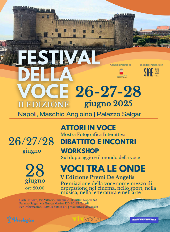 Locandina festival della voce