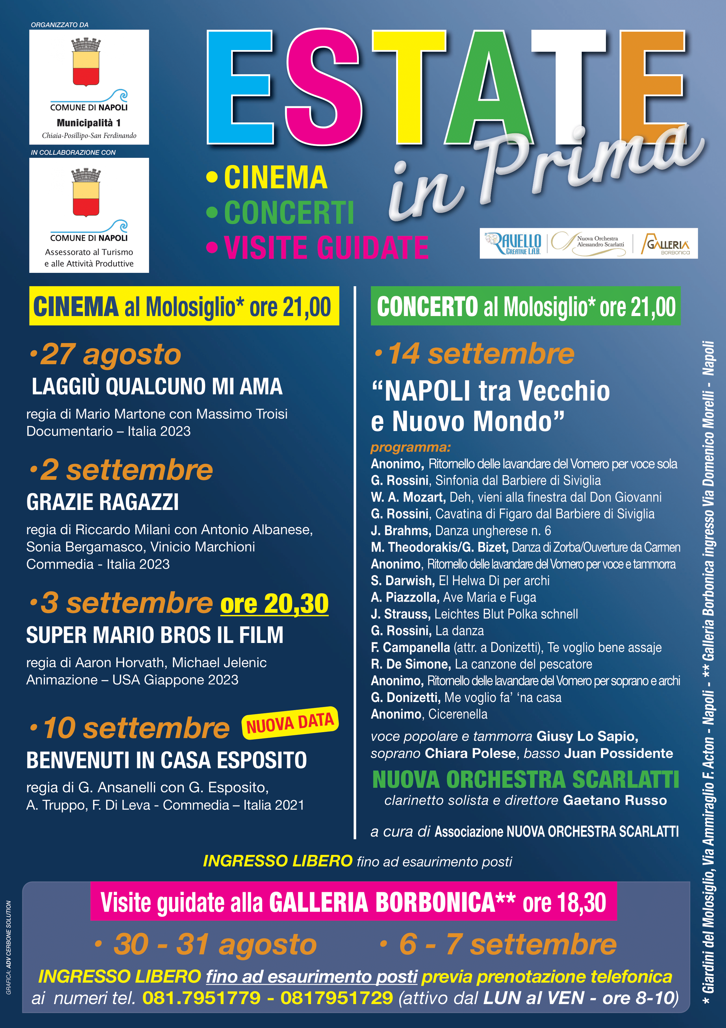 Locandina delle iniziative