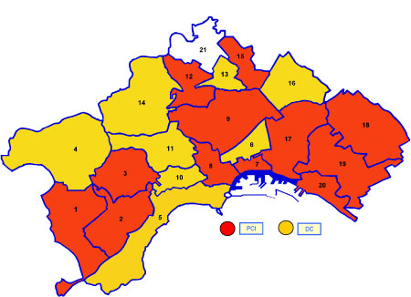 Primo partito nelle Circoscrizioni di Napoli