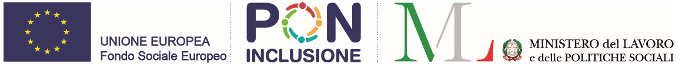 Loghi UE, PON Inclusione e Ministero del Lavoro