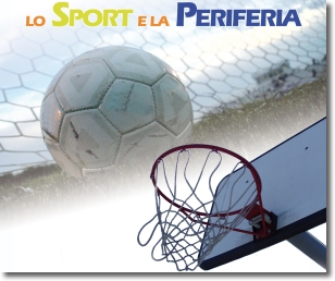 un pallone da calcio e un canestro per il basket