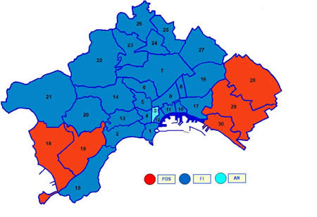 Primo partito nei quartieri di Napoli