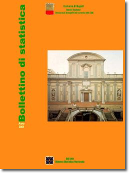 copertina bollettino di statistica 2003