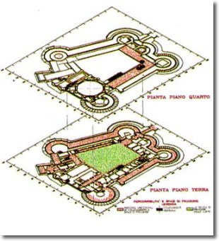 design of sections of the castle