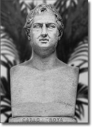 bust portraying Carlo Troya