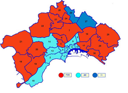 Primo partito nei quartieri di Napoli