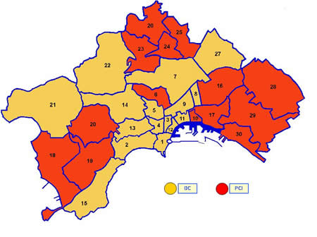 Primo partito nei quartieri di Napoli