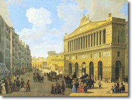 antica raffigurazione pittorica del tatro di San Carlo