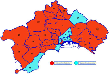 Primo candidato sindaco nei quartieri di Napoli- Ballottaggio