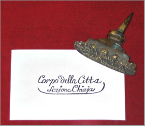 timbro della Sezione di Chiaja, sec. XIX