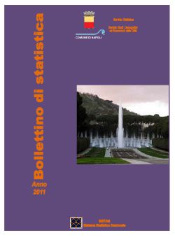 copertina bollettino di statistica 2011