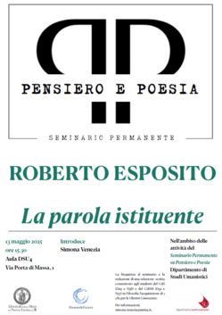 "La parola istituente"