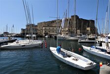 Una foto della inaugurazione della gara velica