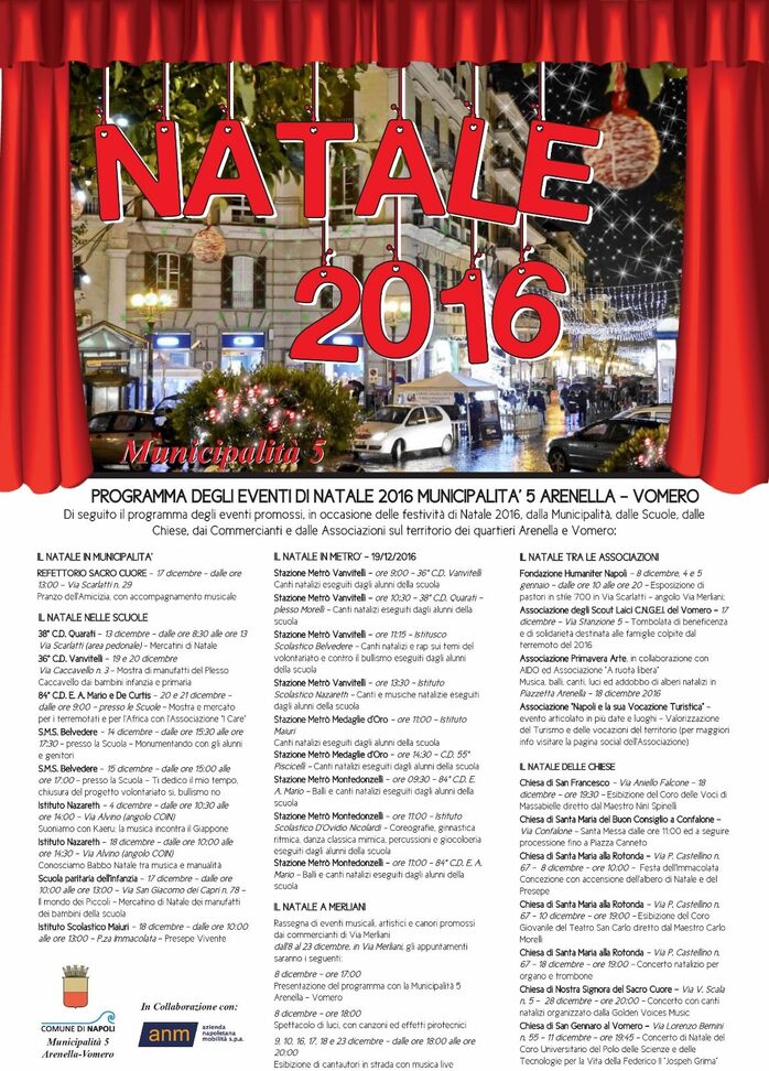 Municipalità 5 - Programma eventi natalizi