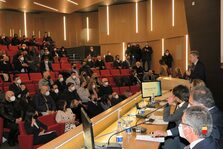 Una foto dell'incontro al Mann