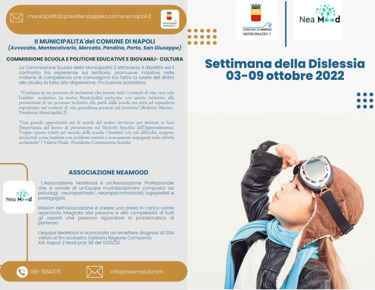 Locandina dell'iniziativa “Settimana della Dislessia”