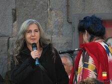 Una foto della manifestazione in piazza