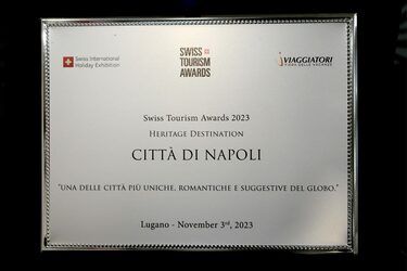 A Napoli il premio "Swiss Tourism Award 2023 Heritage Destination"