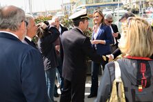 Una foto della inaugurazione della gara velica