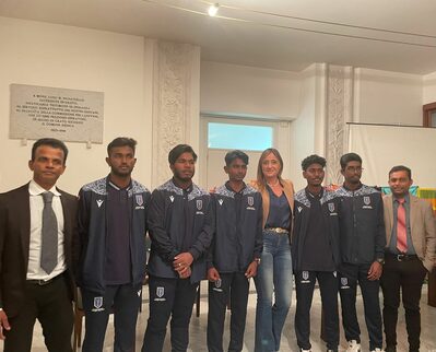 L’Assessora allo Sport Emanuela Ferrante ha premiato 5 atleti di cricket 