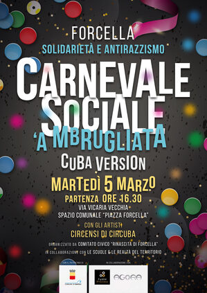 Locandina Carnevale sociale di Forcella