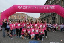 La partenza della Race for the cure in piazza del Plebiscito