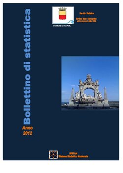 copertina bollettino di statistica 2012