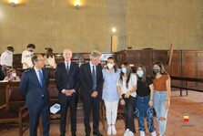 Studenti alla prova de 'La dictée pour tous' nell'ambito della settimana franco - napoletana