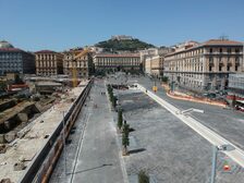 Una foto dall'alto di piazza Municipio