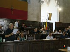 Una foto della seduta del Consiglio comunale che ha approvato il bilancio di previsione