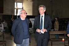 Un momento della cerimonia al Maschio Angioino