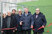Inaugurato un campetto di calcio per le ragazze e i ragazzi del rione Amicizia 