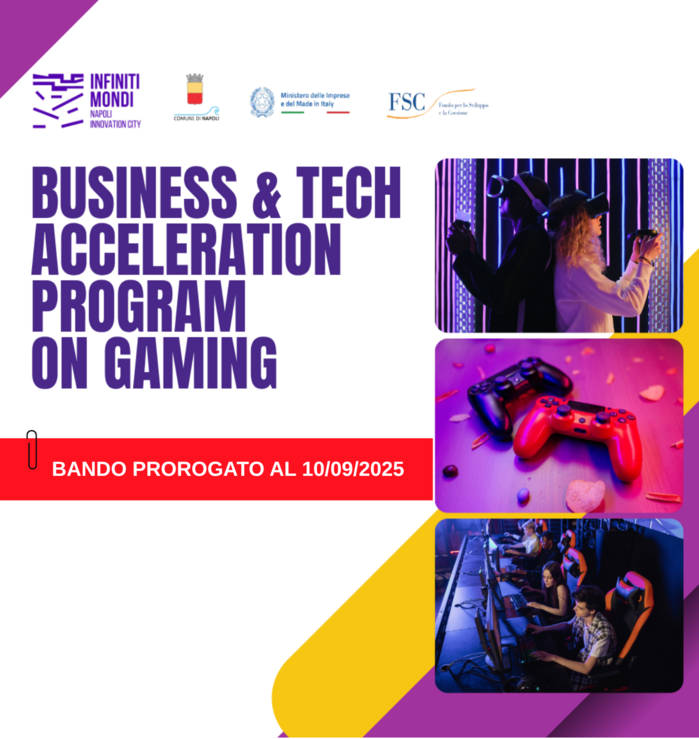 locandina Bando per la selezione di 10 imprese per il Business & Tech Acceleration Program