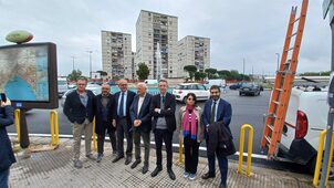 Inaugurata la fontana "Cerchi dell'acqua" a via Argine