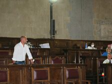 Una foto della seduta del Consiglio comunale che ha approvato il bilancio di previsione