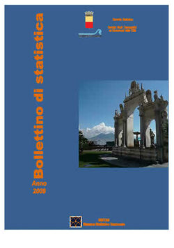copertina bollettino di statistica 2009