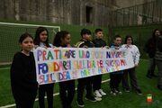 Inaugurato un campetto di calcio per le ragazze e i ragazzi del rione Amicizia 