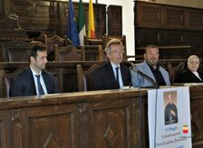 Un momento della cerimonia al Maschio Angioino