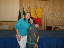 Una targa per la campionessa europea juniores di Judo Susy Scutto