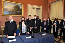 Una foto dell'accordo firmato oggi