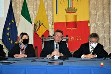 Un momento della conferenza stampa