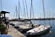 Una foto della inaugurazione della gara velica