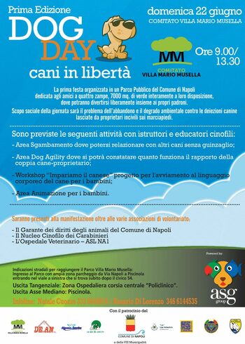 Locandina dell'iniziativa