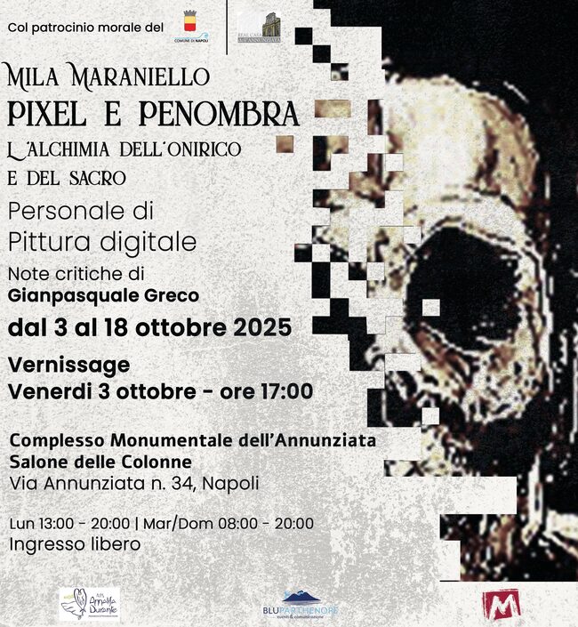 Pixel e Penombra: l’alchimia dell’onirico e del sacro in mostra nella pittura digitale di Mila Maraniello