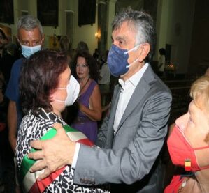 L'assessore Armato ai funerali di Antonio Casagrande