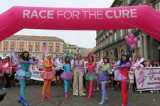 La partenza della Race for the cure in piazza del Plebiscito