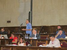 Una foto della seduta del Consiglio comunale che ha approvato il bilancio di previsione