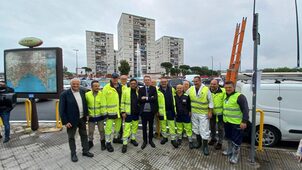 Inaugurata la fontana "Cerchi dell'acqua" a via Argine